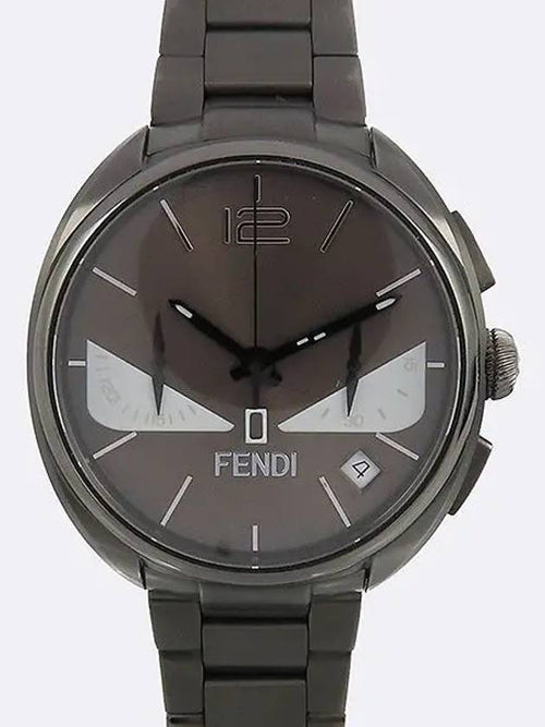 Fendi F215716400 Momento Bucks Gray Metal Chronograph Men s Watch