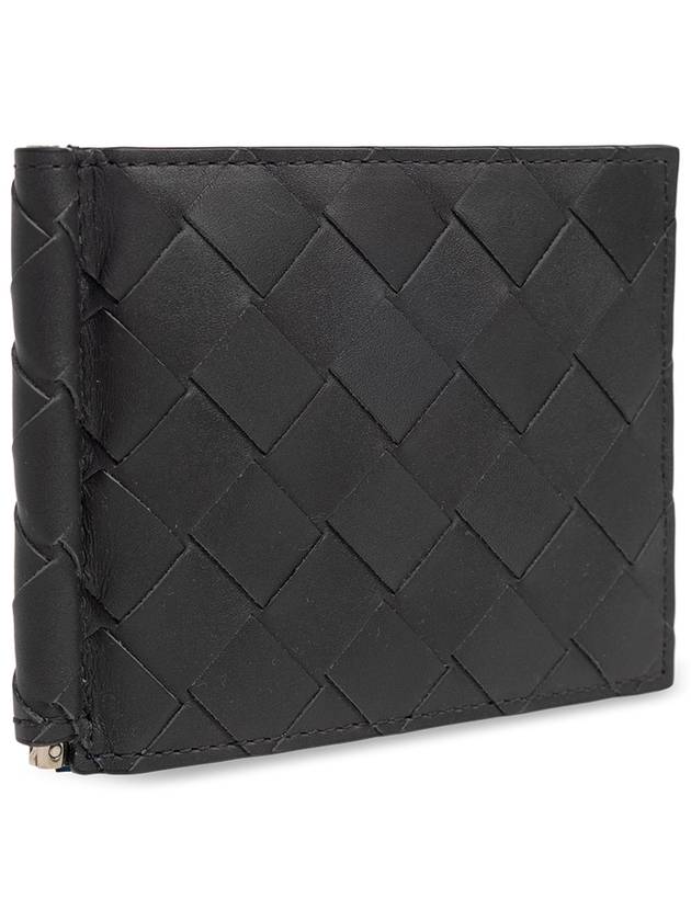 Bottega Veneta Bottega Veneta Leather Bifold Wallet, Men's, Grey
