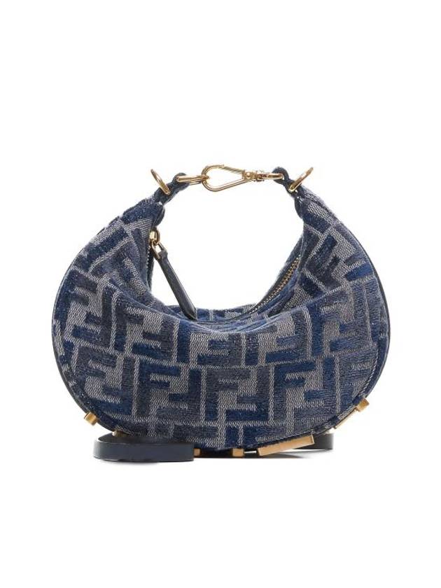 Fendi Fendigraphy Mini Shoulder Bag Blue