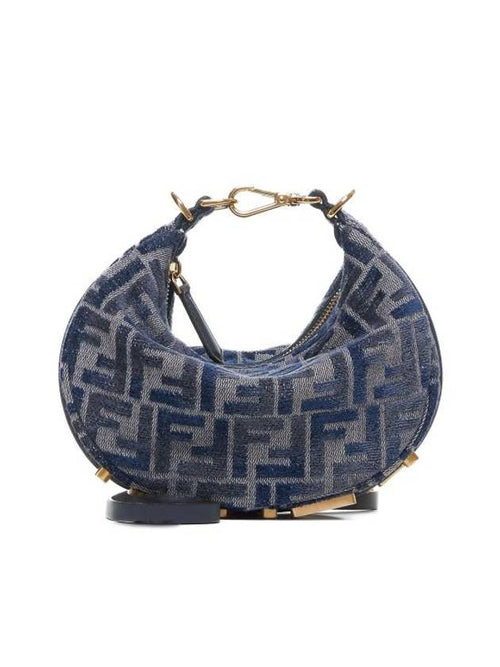Fendi Fendigraphy Mini Shoulder Bag Blue