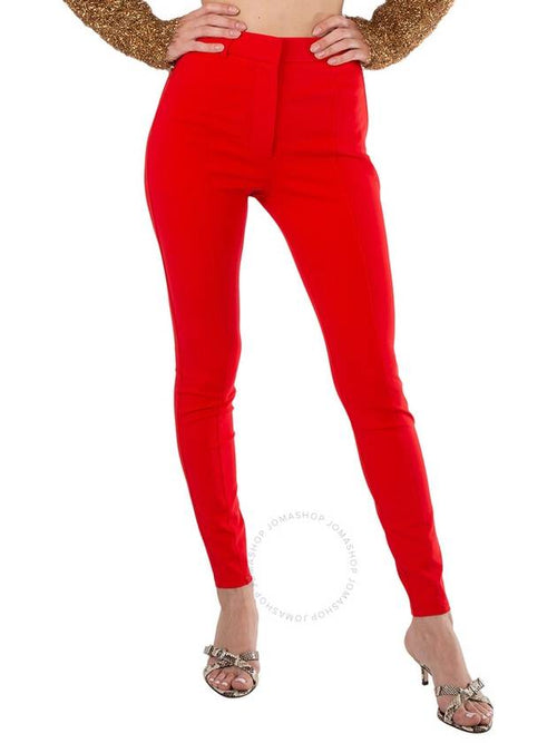 Burberry Burberry Ladies Bright Red Stretch Jersey Trousers, Brand Size 6 (US Size 4)