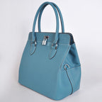 Hermes Toolbox H8688 Ladies 2way Blue Handbag