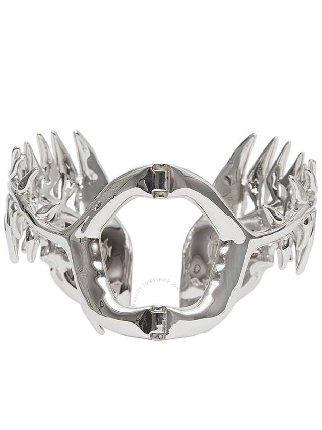 Burberry Burberry Ladies Palladium Plated Fish Bone Cuff Bracelet