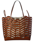 Chloe Kayan Medium Canvas & Leather Tote