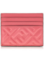 Fendi FF Baguette Flap Card Wallet Rosa