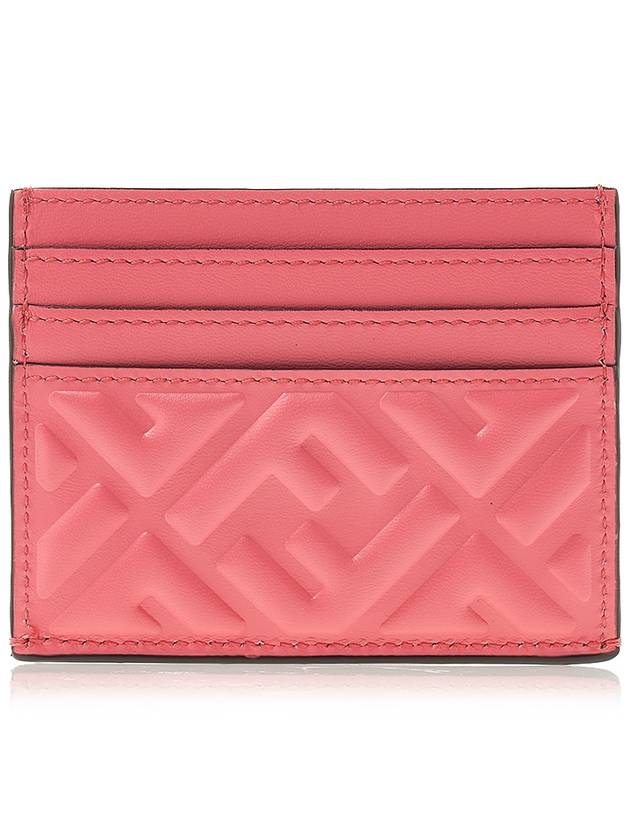 Fendi FF Baguette Flap Card Wallet Rosa