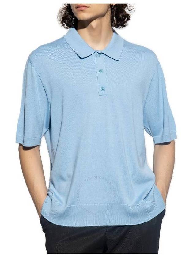 Burberry Burberry Rowanson Polo Knit Silk Blend T-Shirt, Size Medium