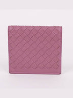 Bottega Veneta Light pink leather women s card wallet
