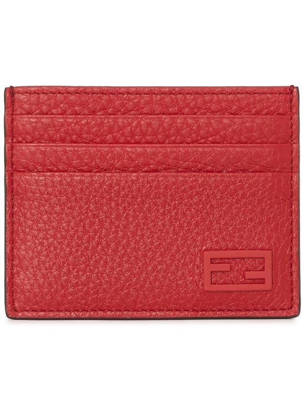 Fendi FF Baguette Card Wallet Red