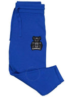 Burberry Burberry Boys Canvas Blue Otto Bear Patch Joggers, Size 2Y
