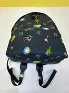 Fendi Pandy nylon calfskin print backpack