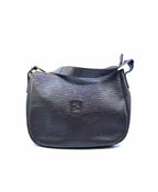 FENDI Brown Leather Solid Epi Handbag