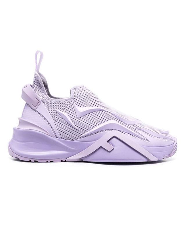 Fendi Flow Logo Low Top Sneakers Lilac