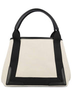 Balenciaga Cabas Logo Canvas Small Tote Bag Black
