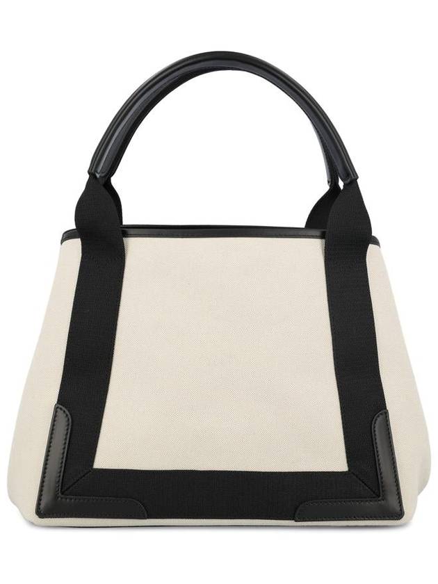 Balenciaga Cabas Logo Canvas Small Tote Bag Black
