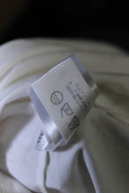 Chloe Womens White Cotton Crew Neck 3/4 Sleeve Fit & Flare Dress
