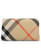 Burberry Snip Check Chain Mini Shoulder Bag Sand