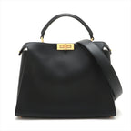 Fendi Peekaboo  Leather Handbag Tote Bag ()