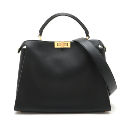 Fendi Peekaboo  Leather Handbag Tote Bag ()