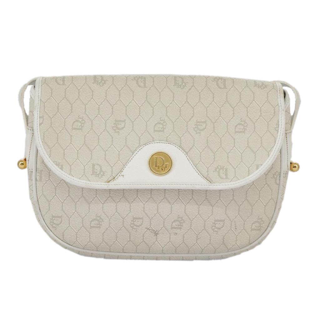 Dior Honeycomb  Canvas Shoulder Bag (Pre-Owned)