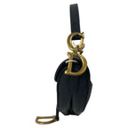 Dior Mini Saddle Bag in Black Leather