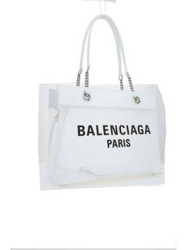 Balenciaga Duty Free Medium Tote Bag White