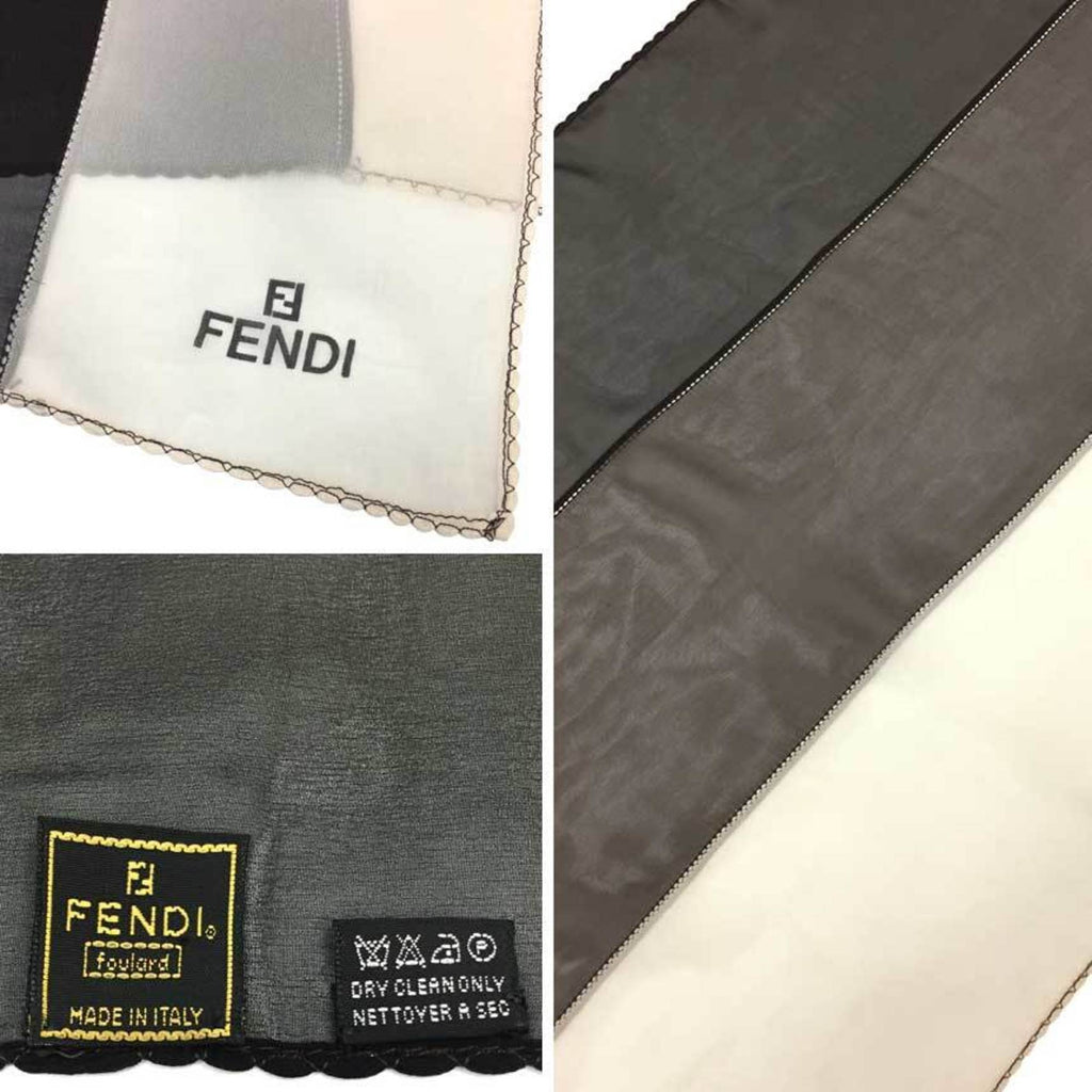 Fendi   ivory Silk Scarf ()