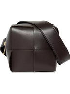 Bottega Veneta Cube Mini Cross Bag Dark Brown