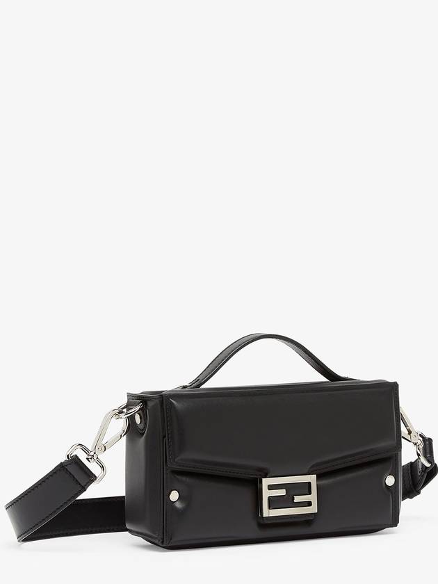 Fendi Trunk Soft Padded Leather Tote Bag Black