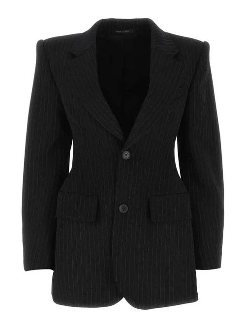 Balenciaga WoMen's Hourglass Blazer Jacket Black