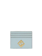 Fendi FF Diamond Card Wallet Light Blue