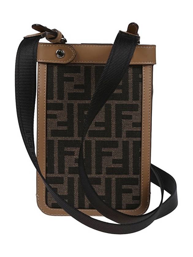 Fendi Peekaboo Phone Case Cross Bag Brown