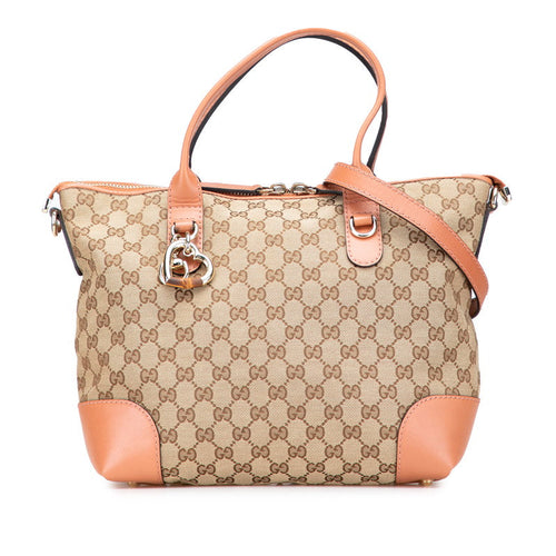 Gucci Heartbit GG Canvas 2way bag
