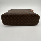 Celine Brown Macadam PVC Leather Handbag