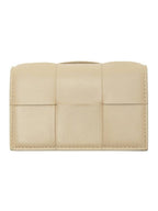 Bottega Veneta Intrecciato Flap Card Wallet Porridge