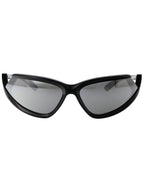 Balenciaga Eyewear Side Expand Mirror Oval Frame Sunglasses