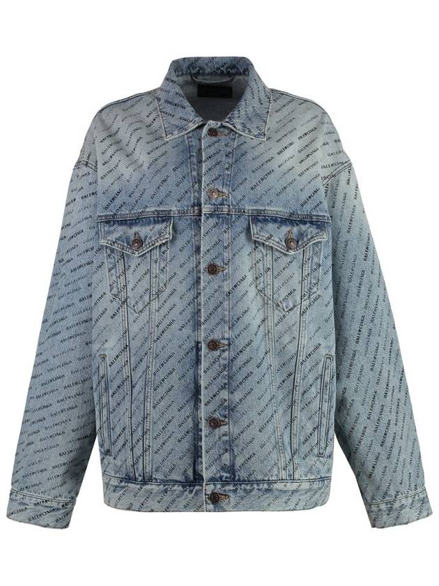 Balenciaga all-over logo print denim jacket 799555TQW66_4141
