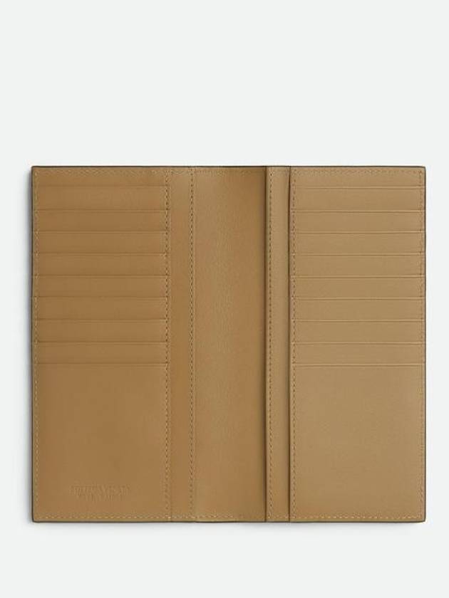 Bottega Veneta Intrecciato Slim Long Wallet Kaki Dark Praline