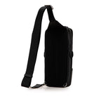 Fendi Zucca Body Waist Bag 7VZ033 Black Brown PVC Leather