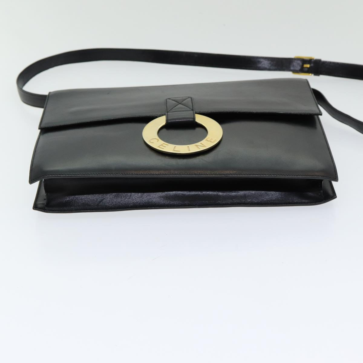 CELINE Logo du cercle Shoulder Bag