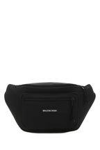 Balenciaga Men Black Nylon Explorer Belt Bag