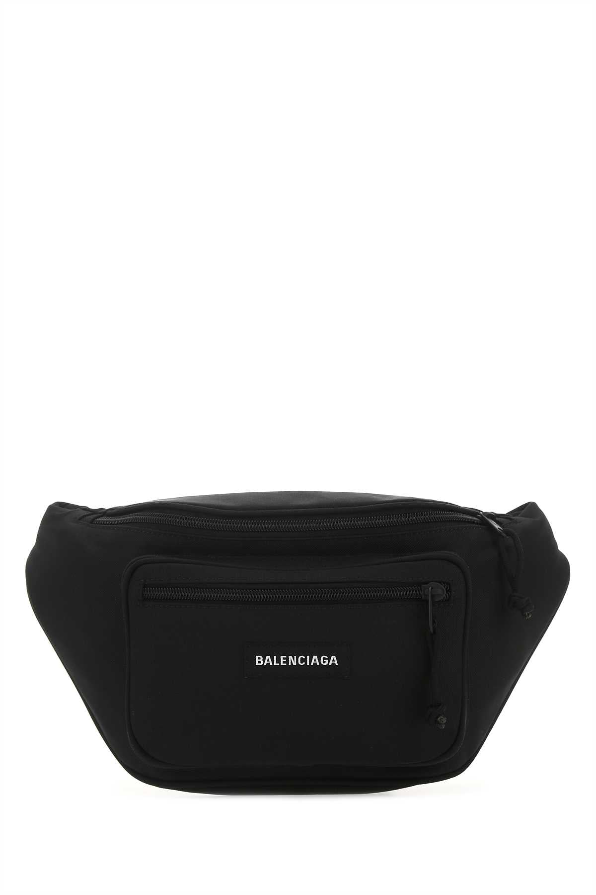 Balenciaga Men Black Nylon Explorer Belt Bag