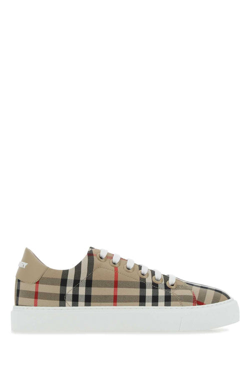 Burberry Women Embroidered Canvas Sneakers