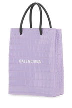 Balenciaga Women Lilac Leather Handbag