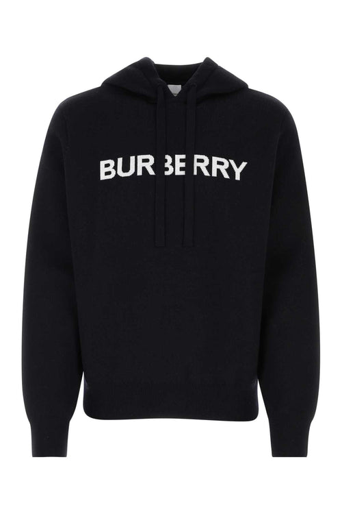 Burberry Men Midnight Blue Cotton Blend Sweatshirt