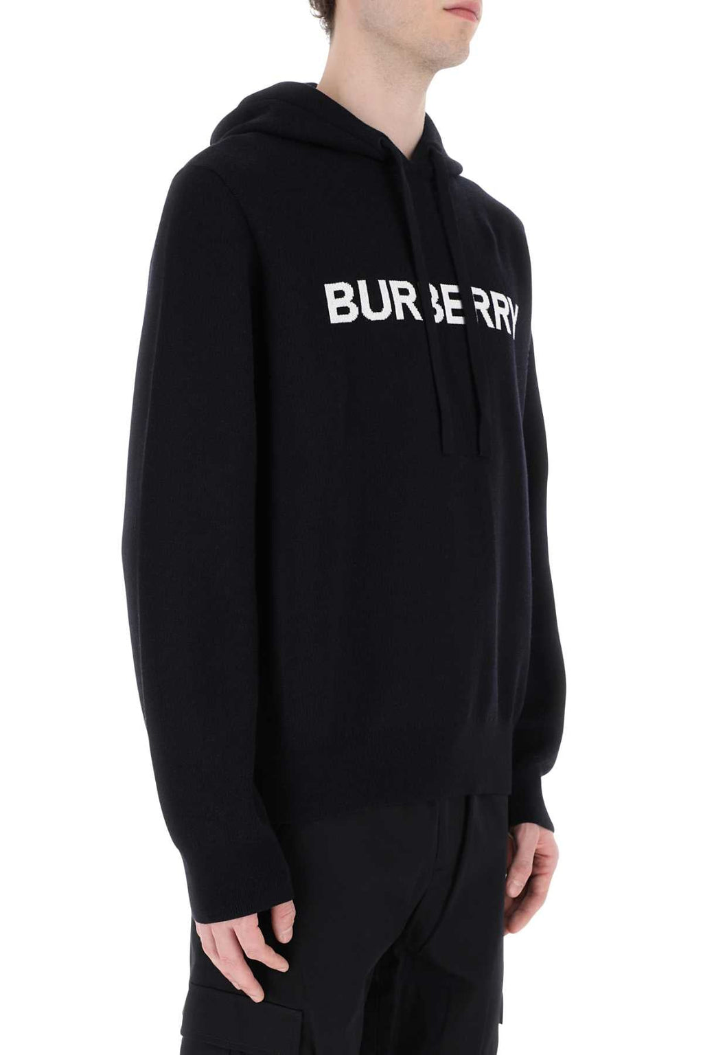 Burberry Men Midnight Blue Cotton Blend Sweatshirt