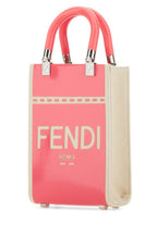 Fendi Woman Two-Tone Canvas Mini Sunshine Handbag