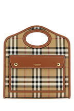 Burberry Women Printed Canvas And Leather Mini Pocket Handbag