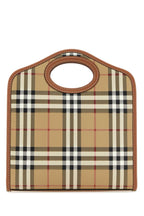 Burberry Women Printed Canvas And Leather Mini Pocket Handbag