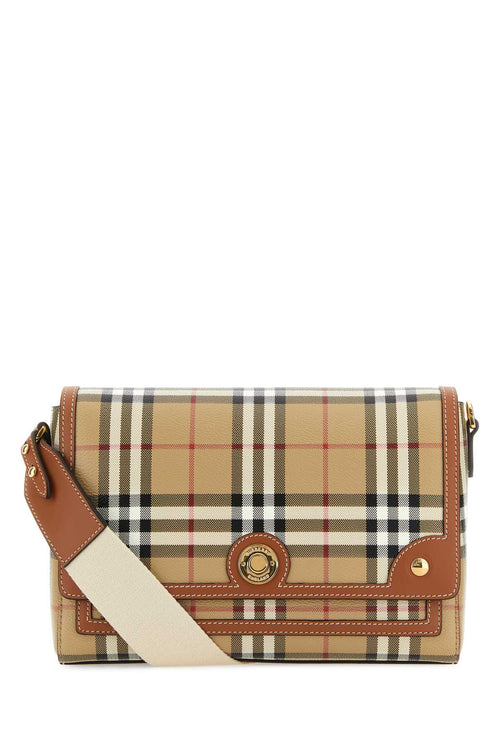 Burberry Women Embroidered Fabric Note Crossbody Bag
